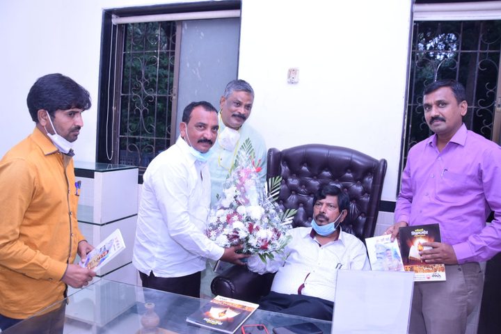 Honourable Minister of State for Social Justice and Empowerment, Government of India - Mr Ramdasji Athavale, Visited Siddharth College